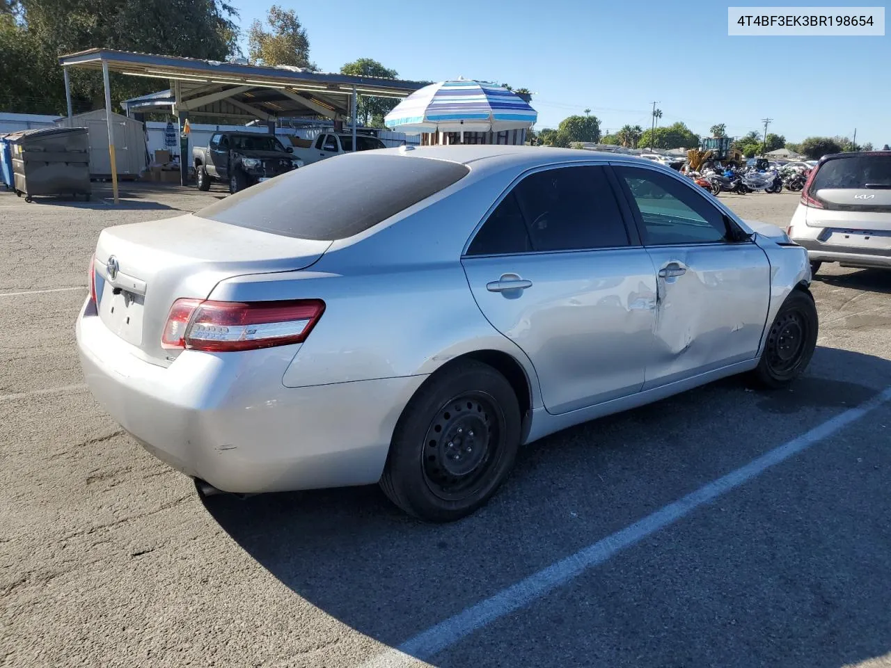 2011 Toyota Camry Base VIN: 4T4BF3EK3BR198654 Lot: 79138044