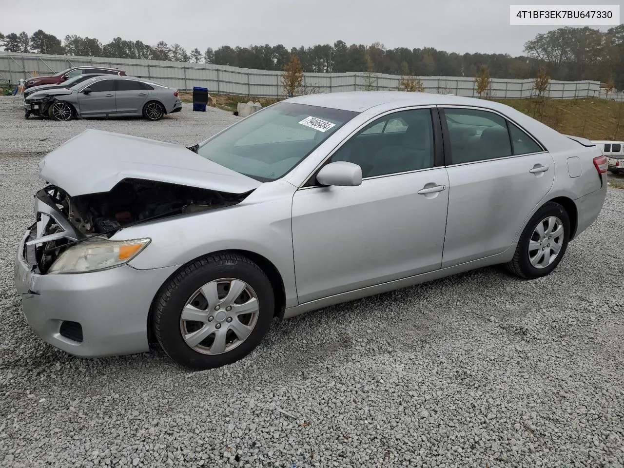 2011 Toyota Camry Base VIN: 4T1BF3EK7BU647330 Lot: 79466484