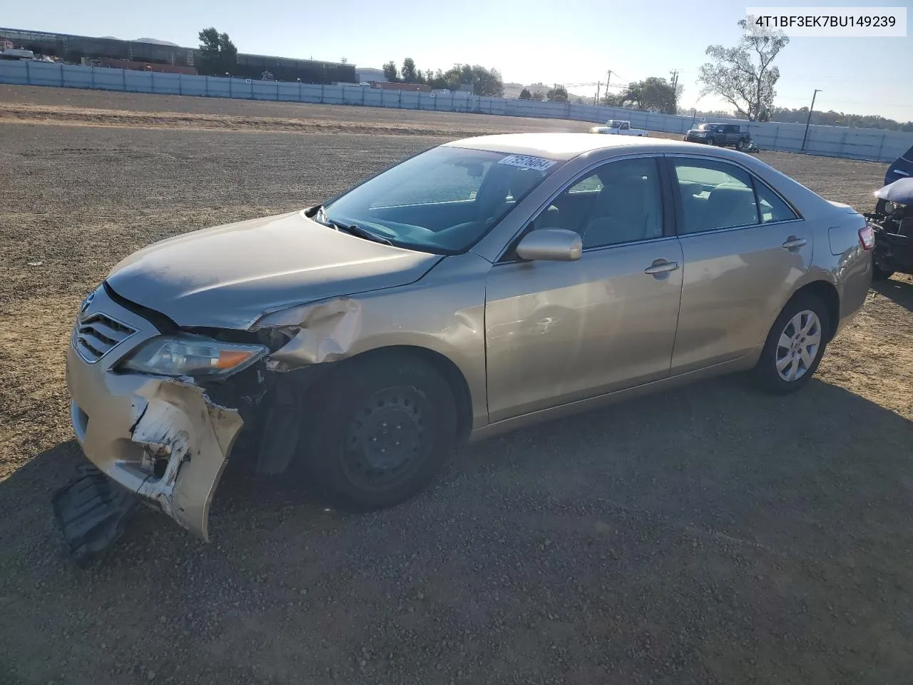 2011 Toyota Camry Base VIN: 4T1BF3EK7BU149239 Lot: 79576064