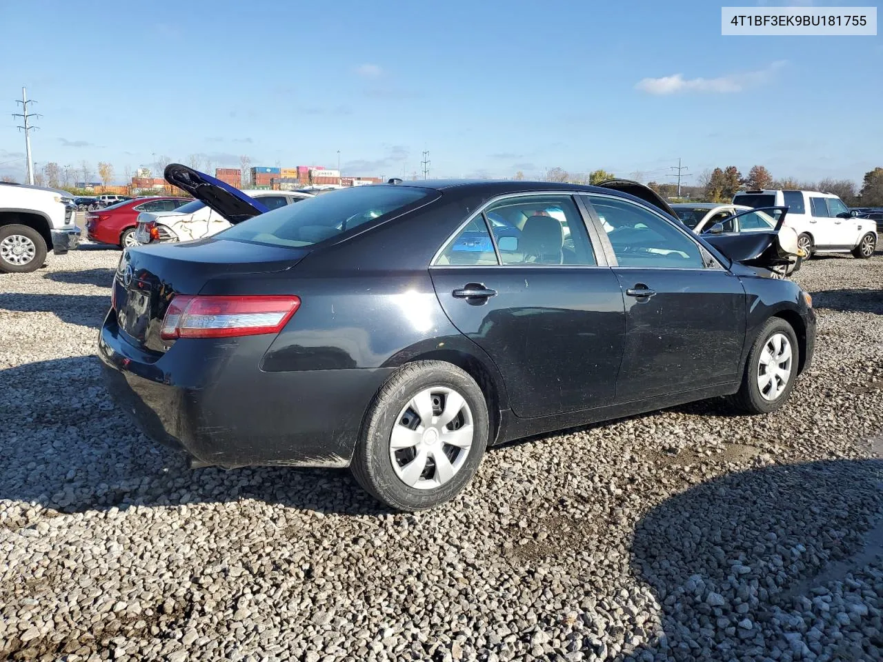 2011 Toyota Camry Base VIN: 4T1BF3EK9BU181755 Lot: 79667644