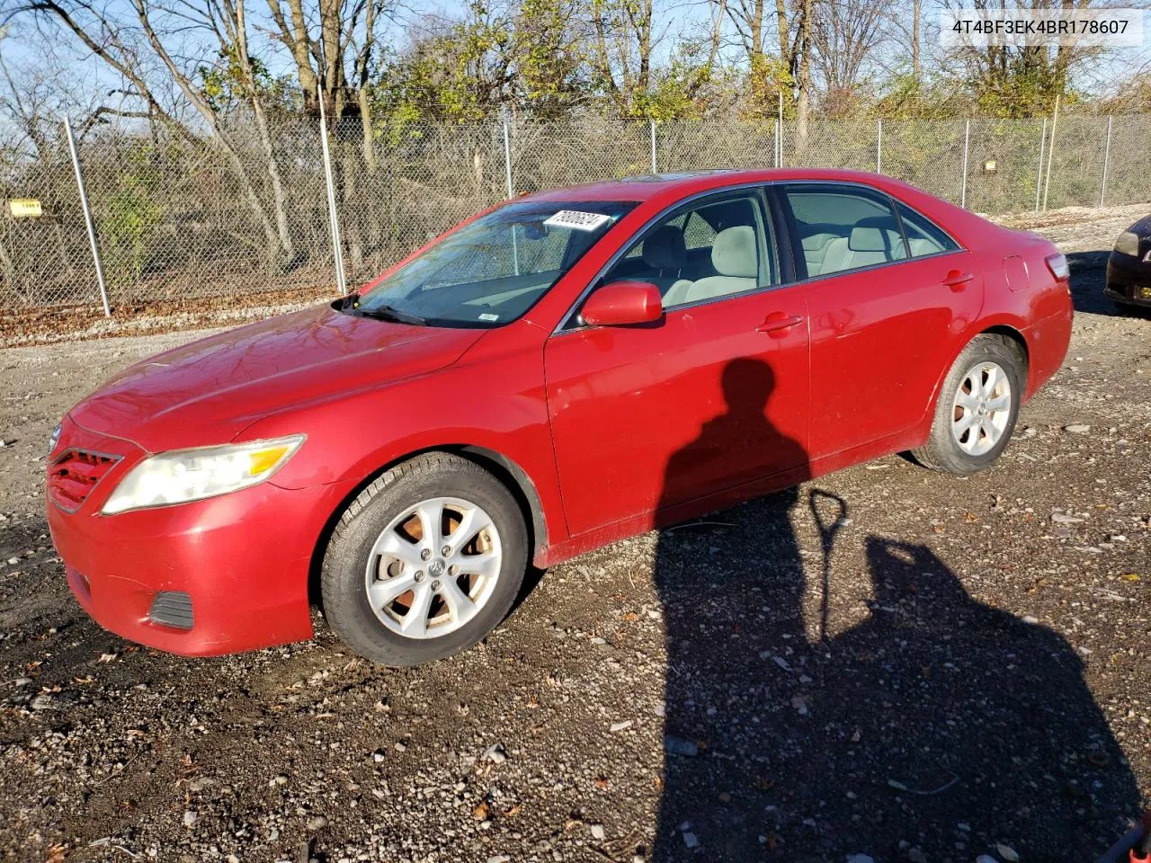 2011 Toyota Camry Base VIN: 4T4BF3EK4BR178607 Lot: 79806624