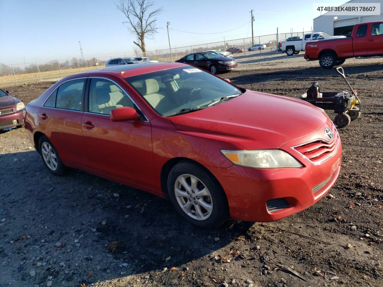 2011 Toyota Camry Base VIN: 4T4BF3EK4BR178607 Lot: 79806624