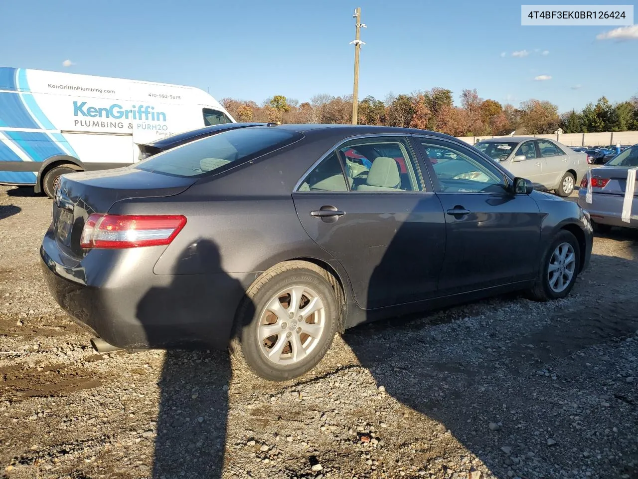 2011 Toyota Camry Base VIN: 4T4BF3EK0BR126424 Lot: 79845894