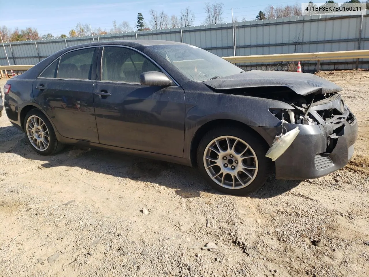 2011 Toyota Camry Base VIN: 4T1BF3EK7BU160211 Lot: 80025194