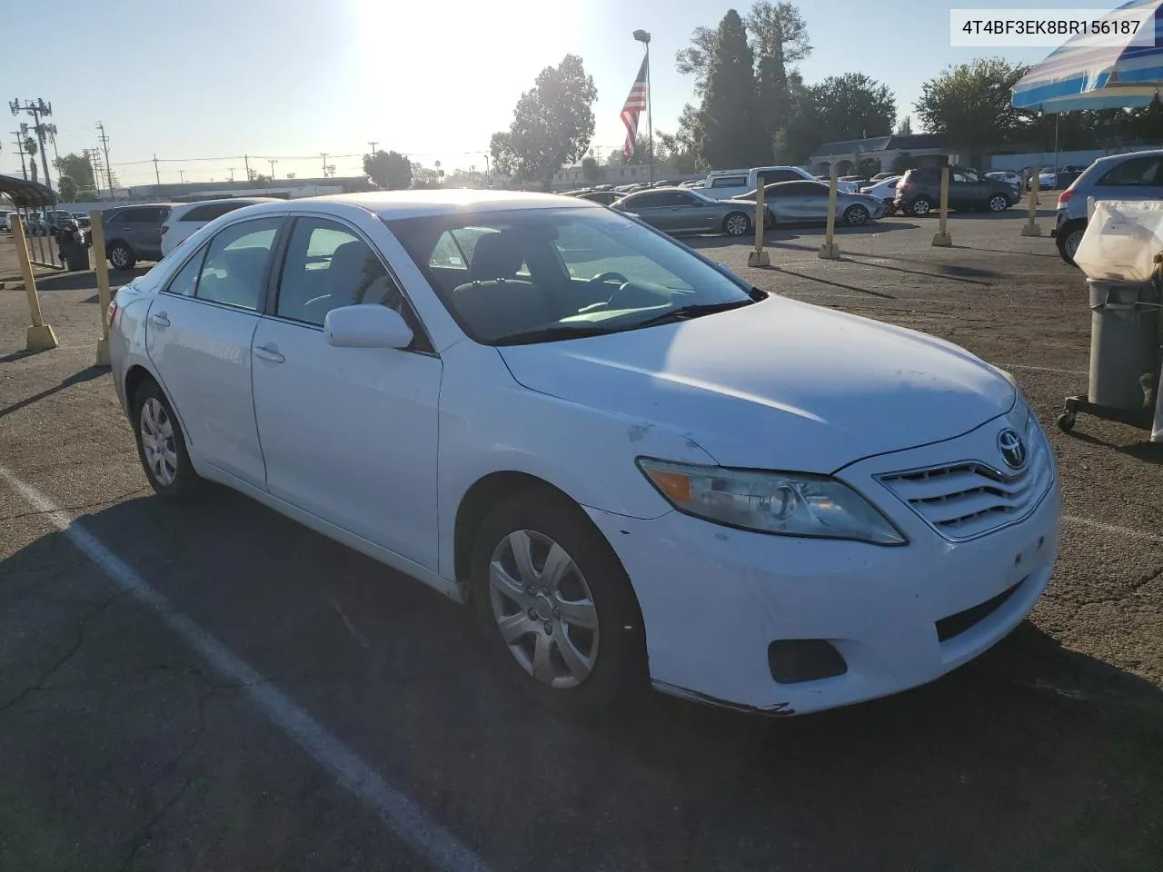 2011 Toyota Camry Base VIN: 4T4BF3EK8BR156187 Lot: 80082034