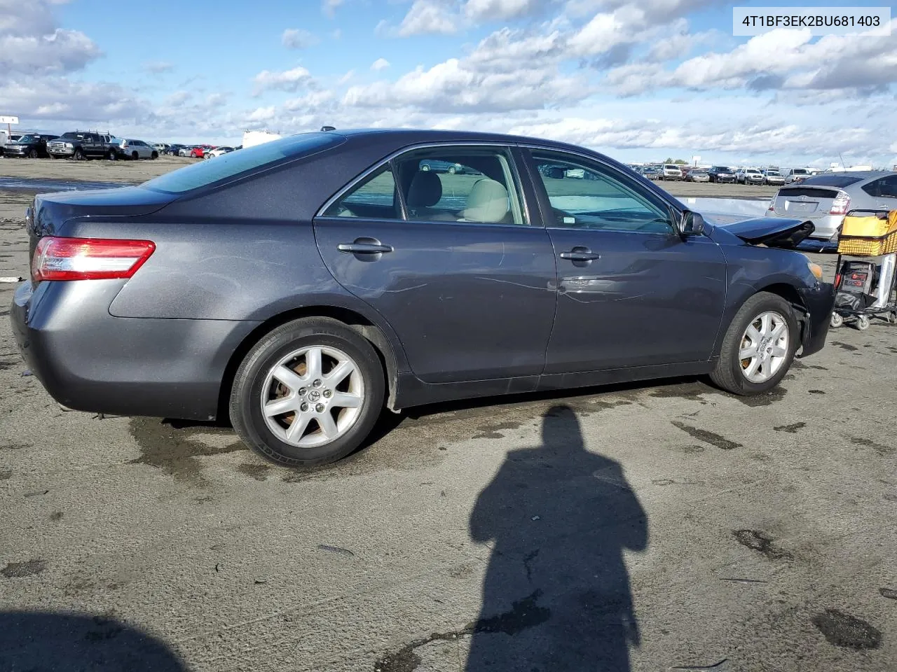 2011 Toyota Camry Base VIN: 4T1BF3EK2BU681403 Lot: 80245934