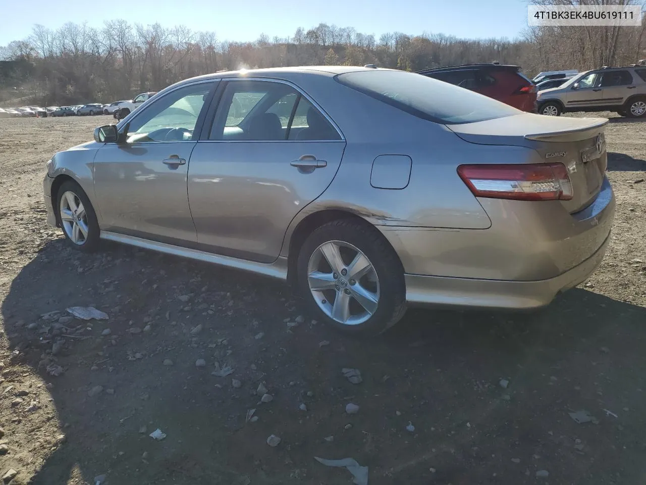 2011 Toyota Camry Se VIN: 4T1BK3EK4BU619111 Lot: 80261094