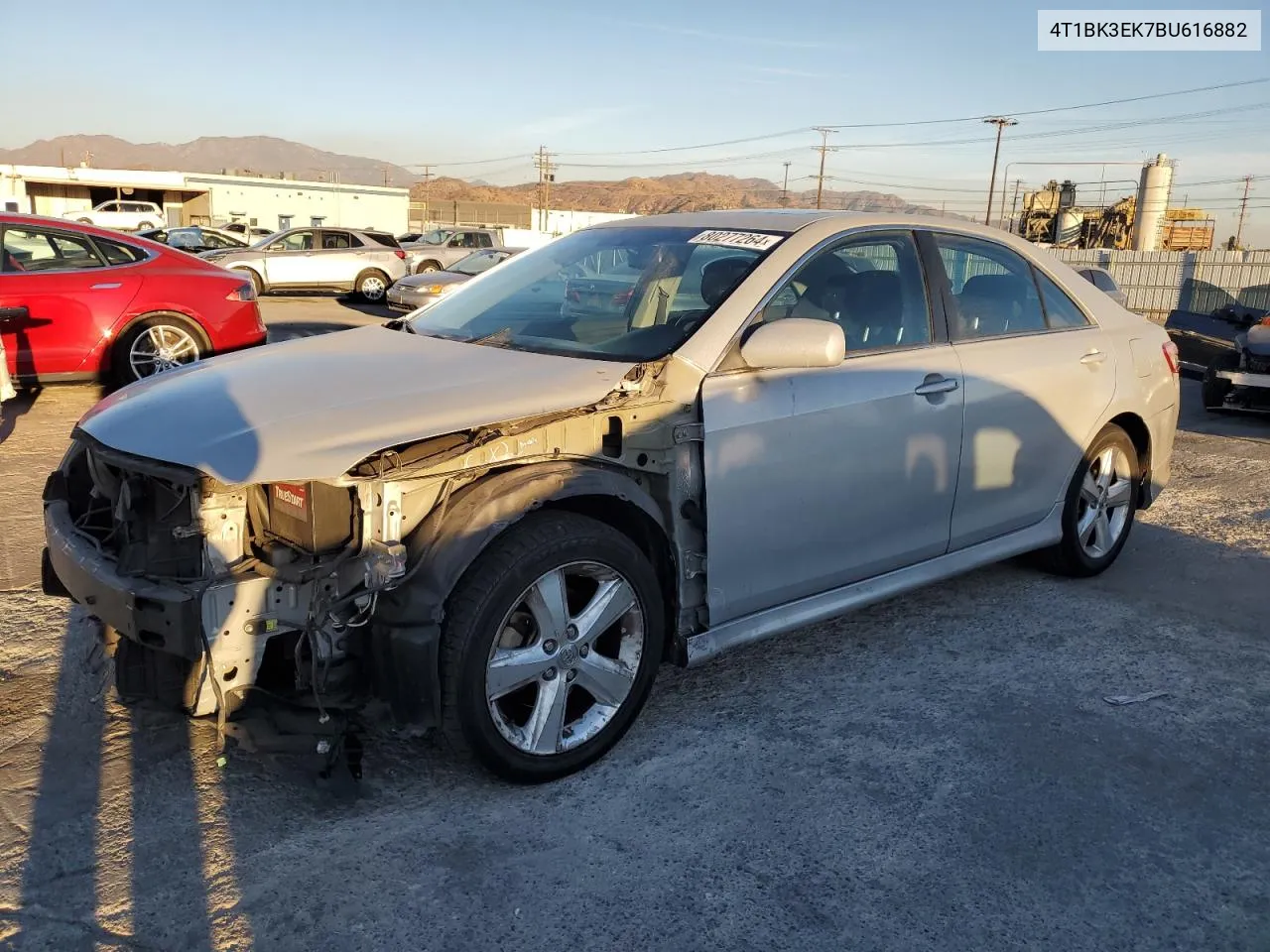 2011 Toyota Camry Se VIN: 4T1BK3EK7BU616882 Lot: 80277264