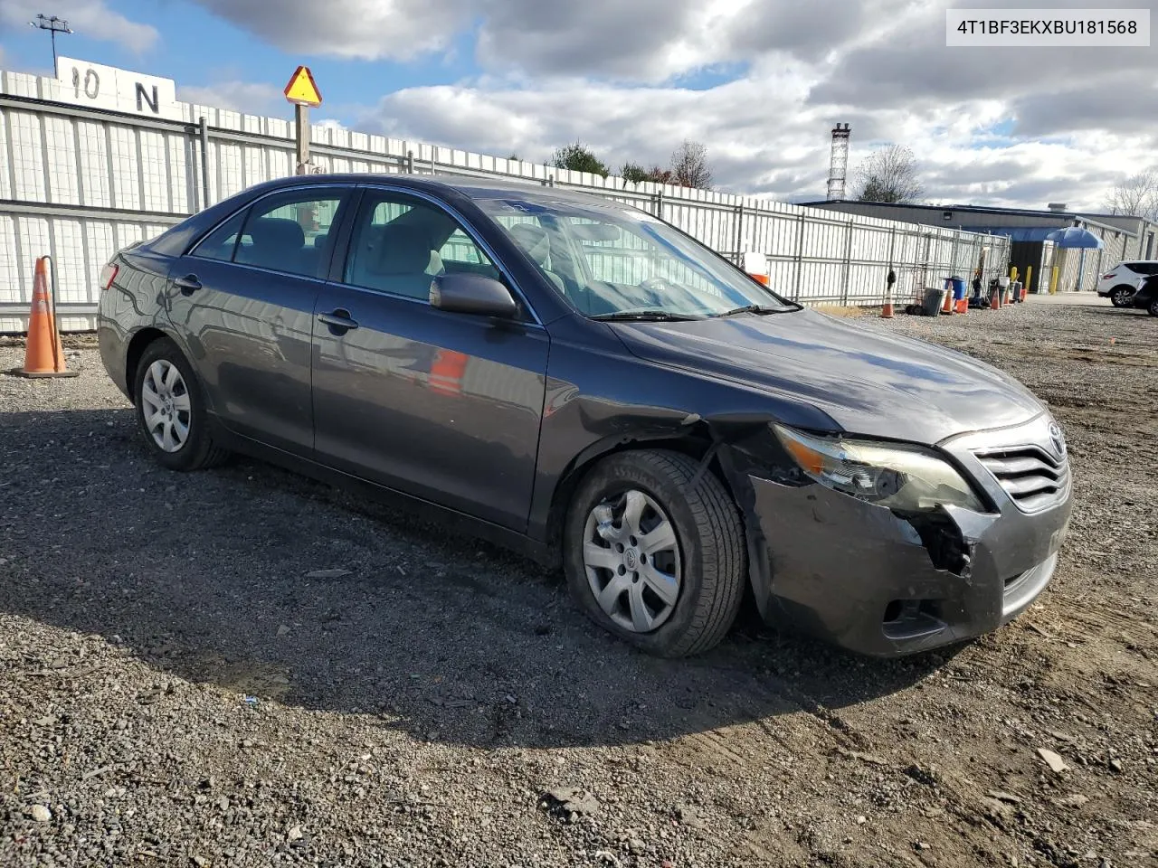 2011 Toyota Camry Base VIN: 4T1BF3EKXBU181568 Lot: 80465644