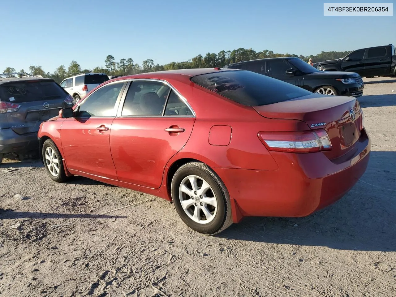 2011 Toyota Camry Base VIN: 4T4BF3EK0BR206354 Lot: 80489454