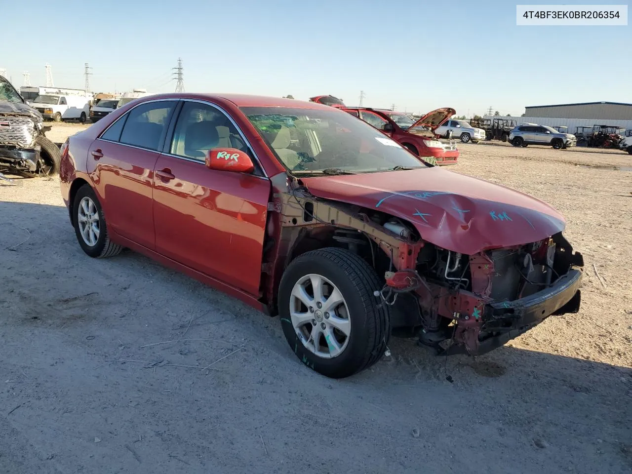 2011 Toyota Camry Base VIN: 4T4BF3EK0BR206354 Lot: 80489454