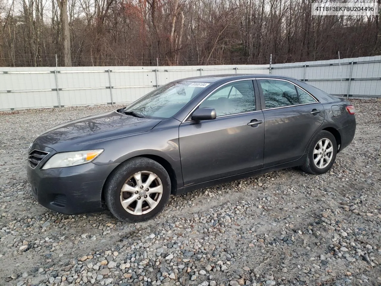 2011 Toyota Camry Base VIN: 4T1BF3EK7BU204496 Lot: 80666104