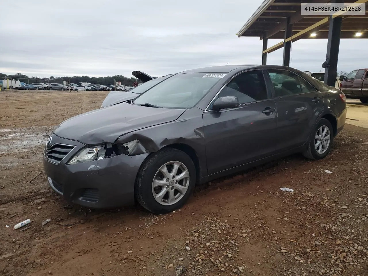 2011 Toyota Camry Base VIN: 4T4BF3EK4BR212528 Lot: 80724624