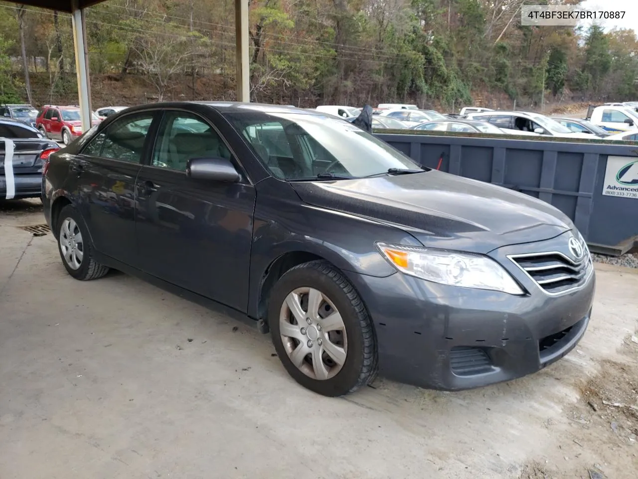 2011 Toyota Camry Base VIN: 4T4BF3EK7BR170887 Lot: 80766904