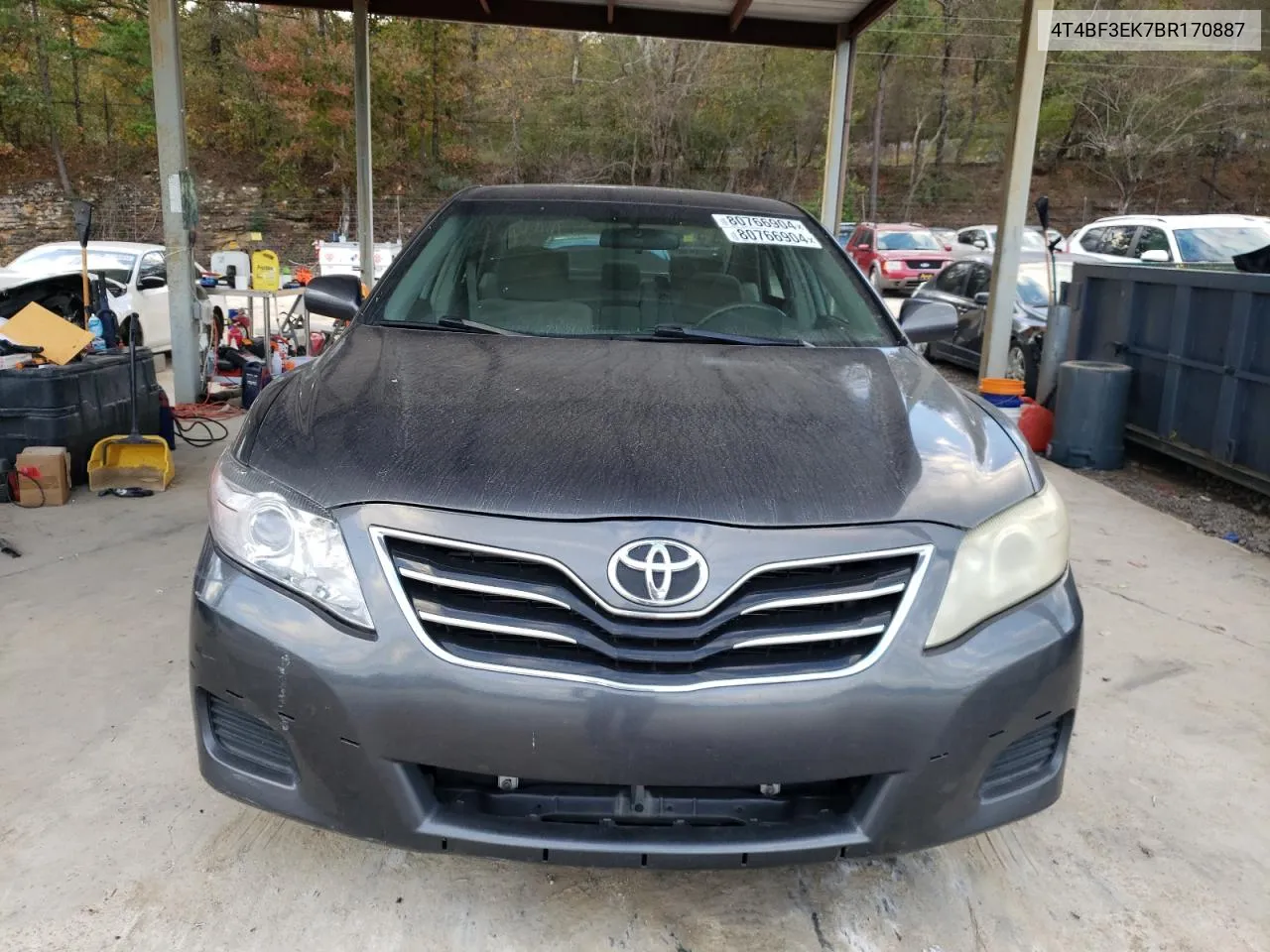 2011 Toyota Camry Base VIN: 4T4BF3EK7BR170887 Lot: 80766904