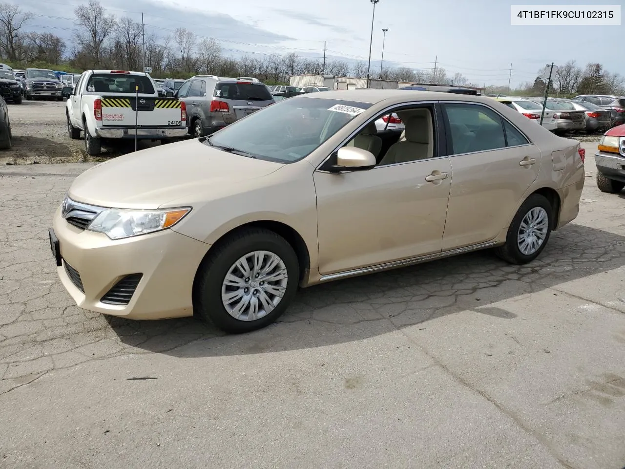 2012 Toyota Camry Base VIN: 4T1BF1FK9CU102315 Lot: 49929264