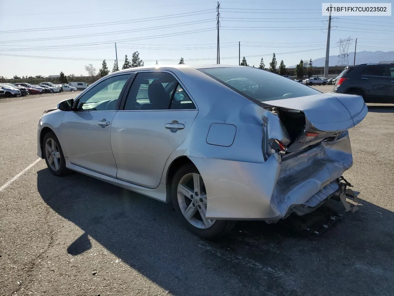 2012 Toyota Camry Base VIN: 4T1BF1FK7CU023502 Lot: 50103534