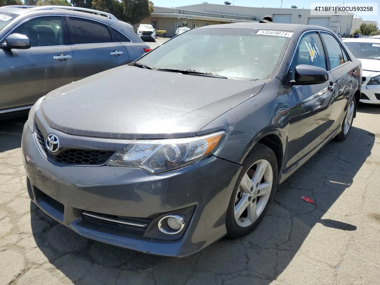 2012 Toyota Camry Base VIN: 4T1BF1FK0CU593258 Lot: 53569074