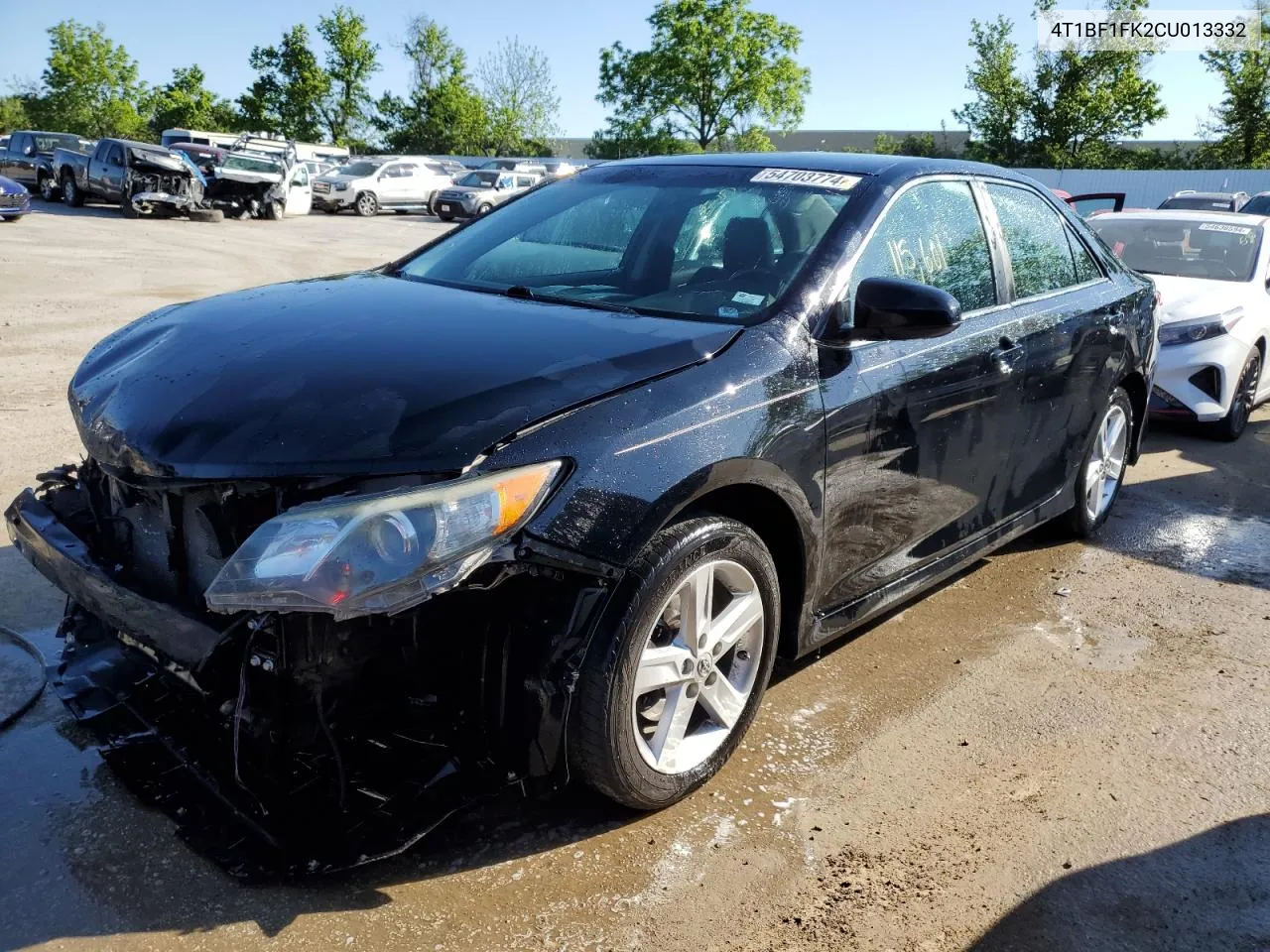 2012 Toyota Camry Base VIN: 4T1BF1FK2CU013332 Lot: 54703774