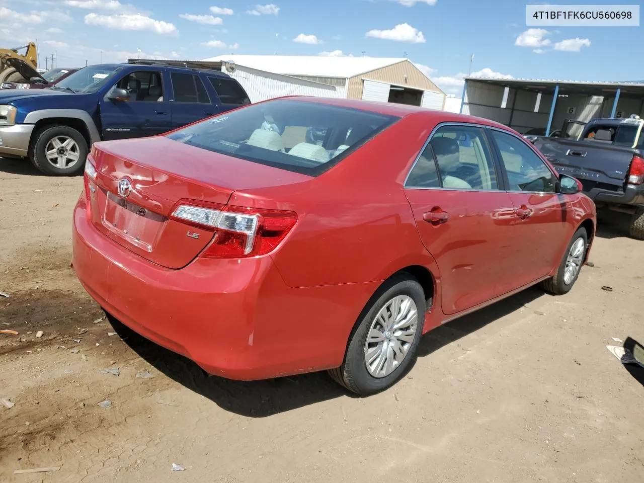 2012 Toyota Camry Base VIN: 4T1BF1FK6CU560698 Lot: 55564934