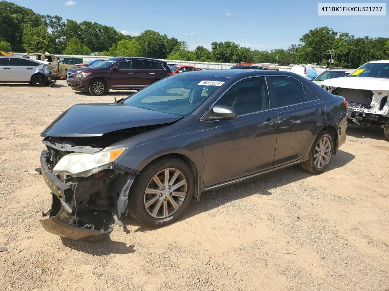 2012 Toyota Camry Se VIN: 4T1BK1FKXCU521737 Lot: 56263534