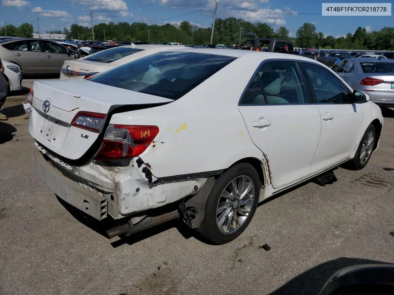 2012 Toyota Camry Base VIN: 4T4BF1FK7CR218778 Lot: 57403954