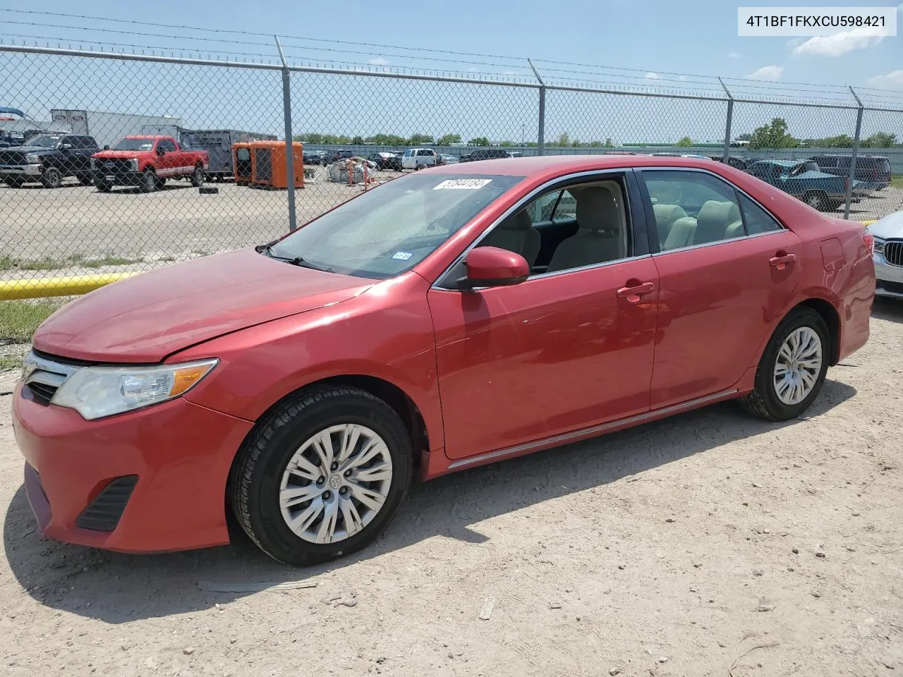 2012 Toyota Camry Base VIN: 4T1BF1FKXCU598421 Lot: 57844184