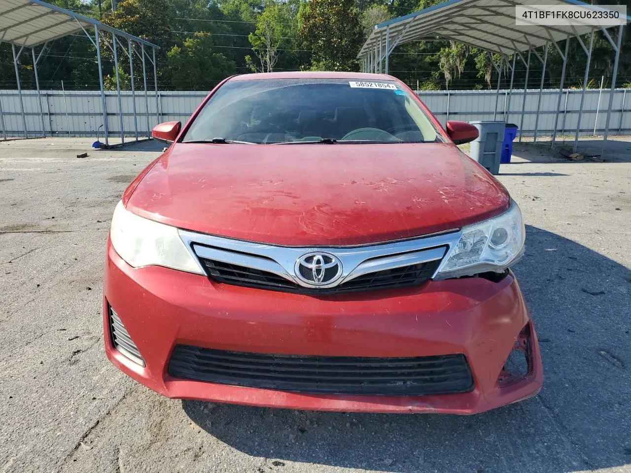 2012 Toyota Camry Base VIN: 4T1BF1FK8CU623350 Lot: 58521854