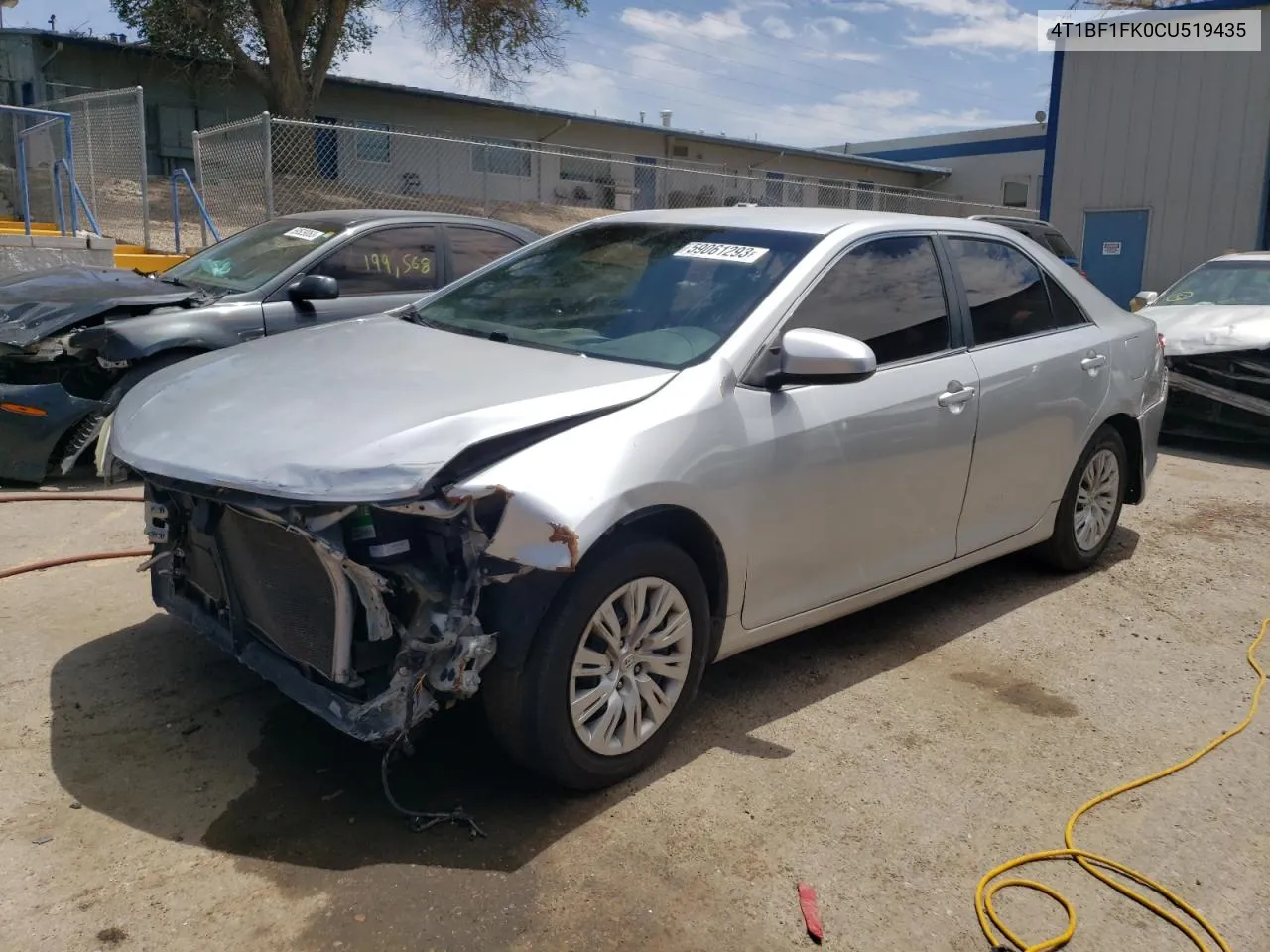 2012 Toyota Camry Base VIN: 4T1BF1FK0CU519435 Lot: 59061293