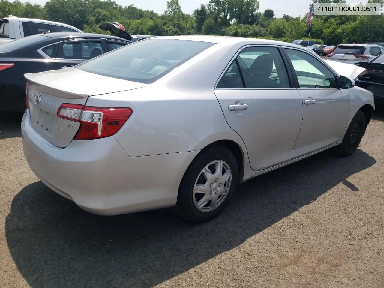 2012 Toyota Camry Base VIN: 4T1BF1FK0CU120511 Lot: 59283244