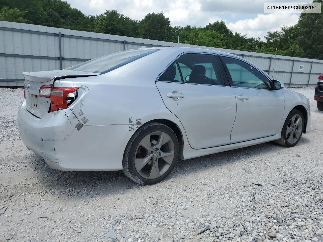 2012 Toyota Camry Se VIN: 4T1BK1FK9CU003151 Lot: 59474364