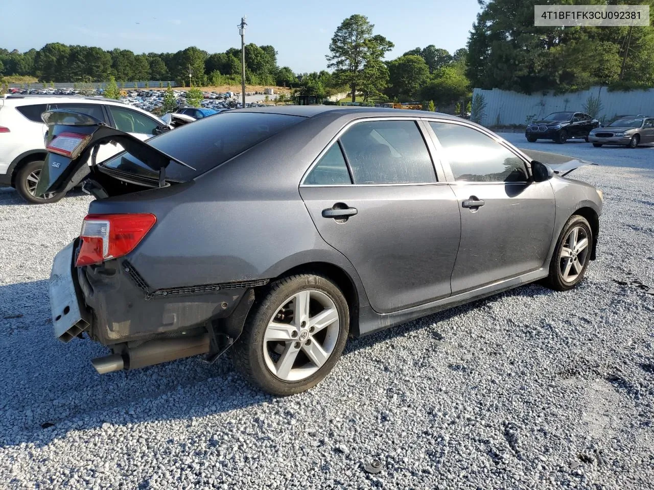 2012 Toyota Camry Base VIN: 4T1BF1FK3CU092381 Lot: 59923164