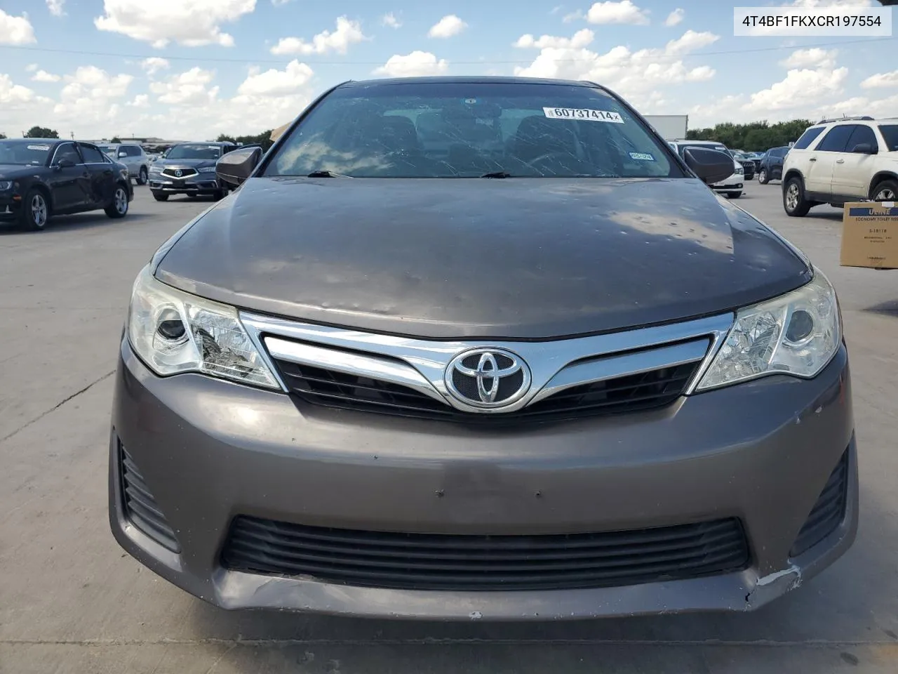 2012 Toyota Camry Base VIN: 4T4BF1FKXCR197554 Lot: 60737414