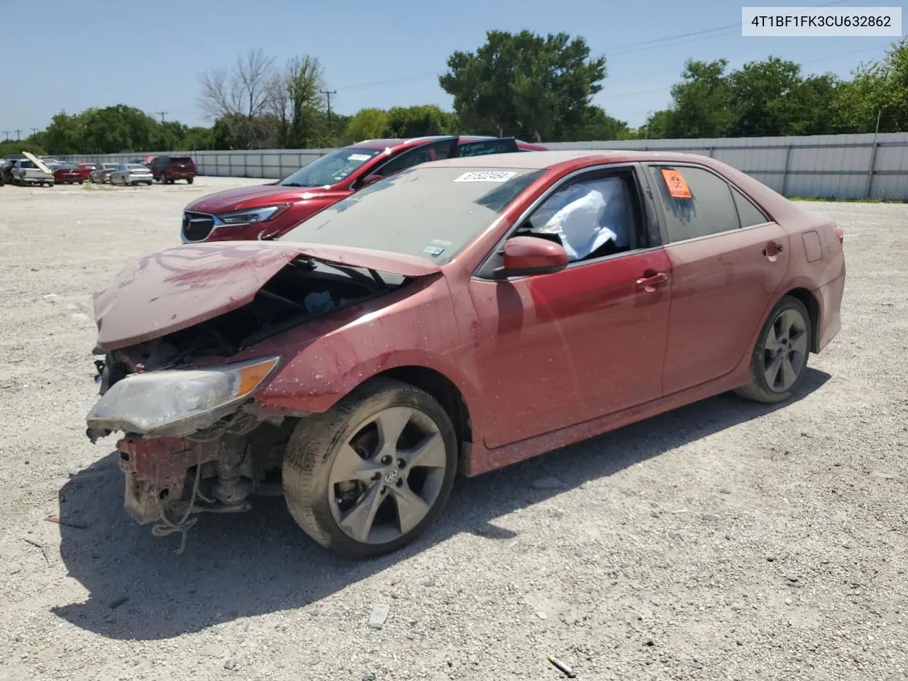 2012 Toyota Camry Base VIN: 4T1BF1FK3CU632862 Lot: 61522464