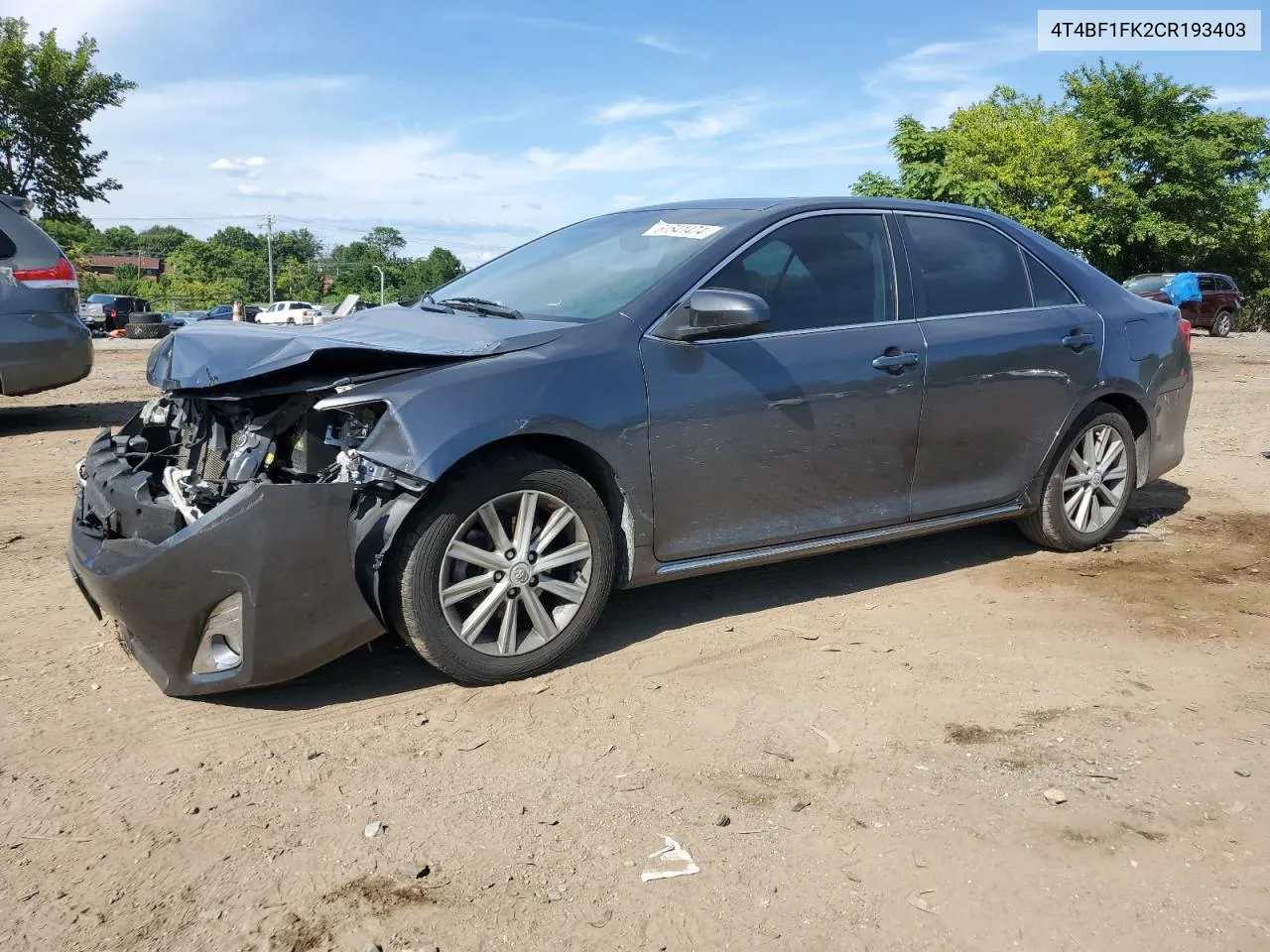 2012 Toyota Camry Base VIN: 4T4BF1FK2CR193403 Lot: 61541474