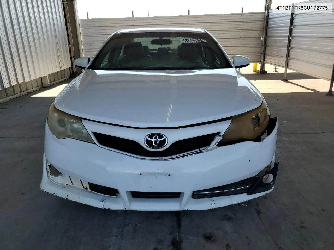 2012 Toyota Camry Base VIN: 4T1BF1FK8CU172775 Lot: 61693884