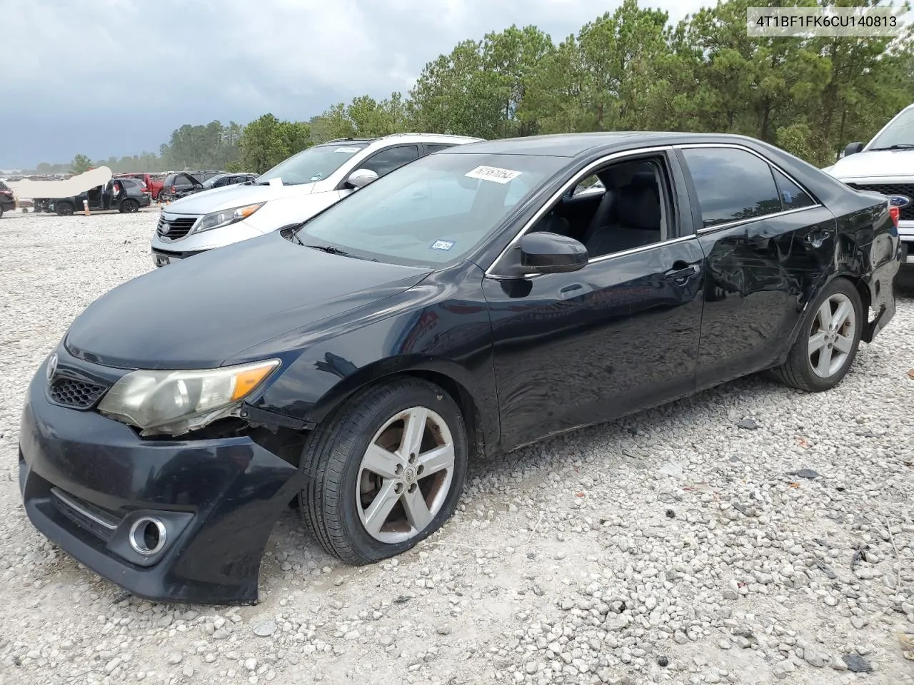 2012 Toyota Camry Base VIN: 4T1BF1FK6CU140813 Lot: 62361054