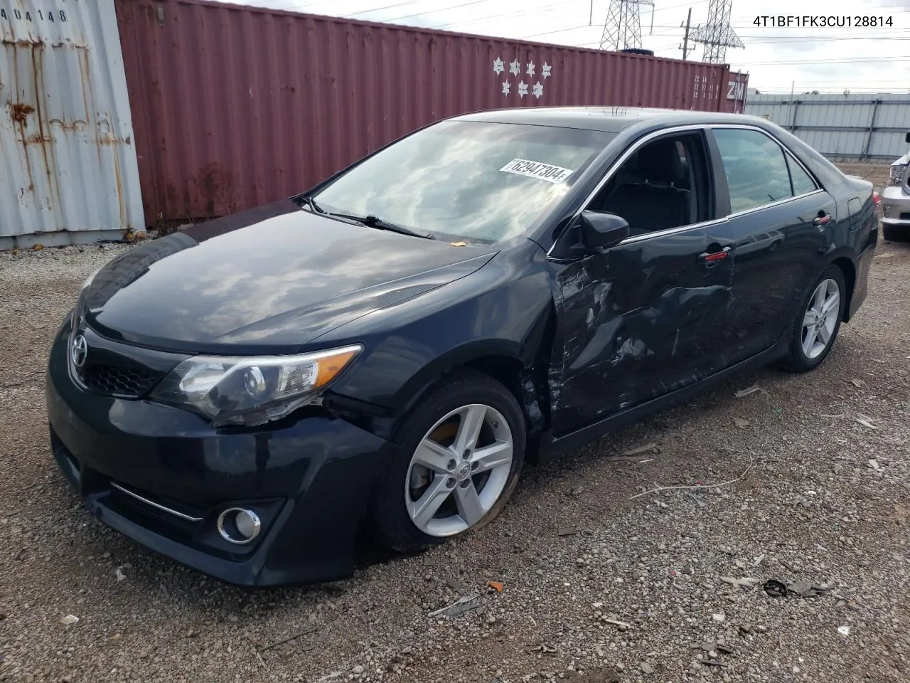 2012 Toyota Camry Base VIN: 4T1BF1FK3CU128814 Lot: 62947304