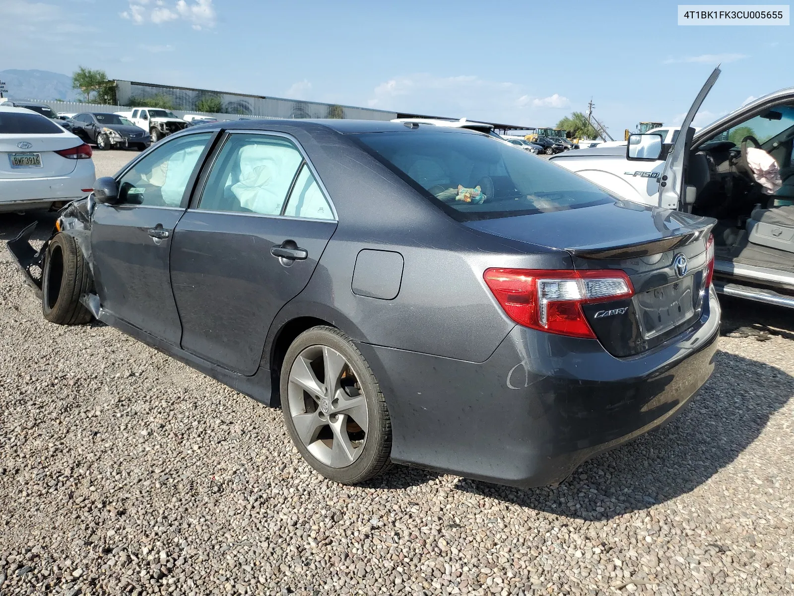 2012 Toyota Camry Se VIN: 4T1BK1FK3CU005655 Lot: 63728094