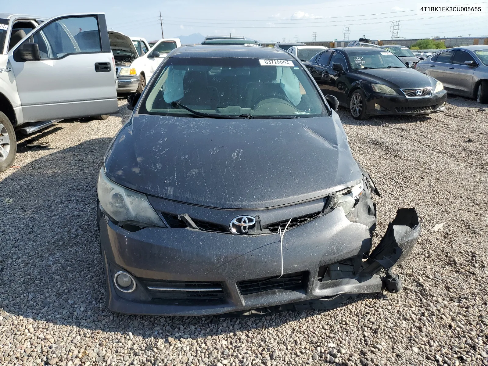 4T1BK1FK3CU005655 2012 Toyota Camry Se