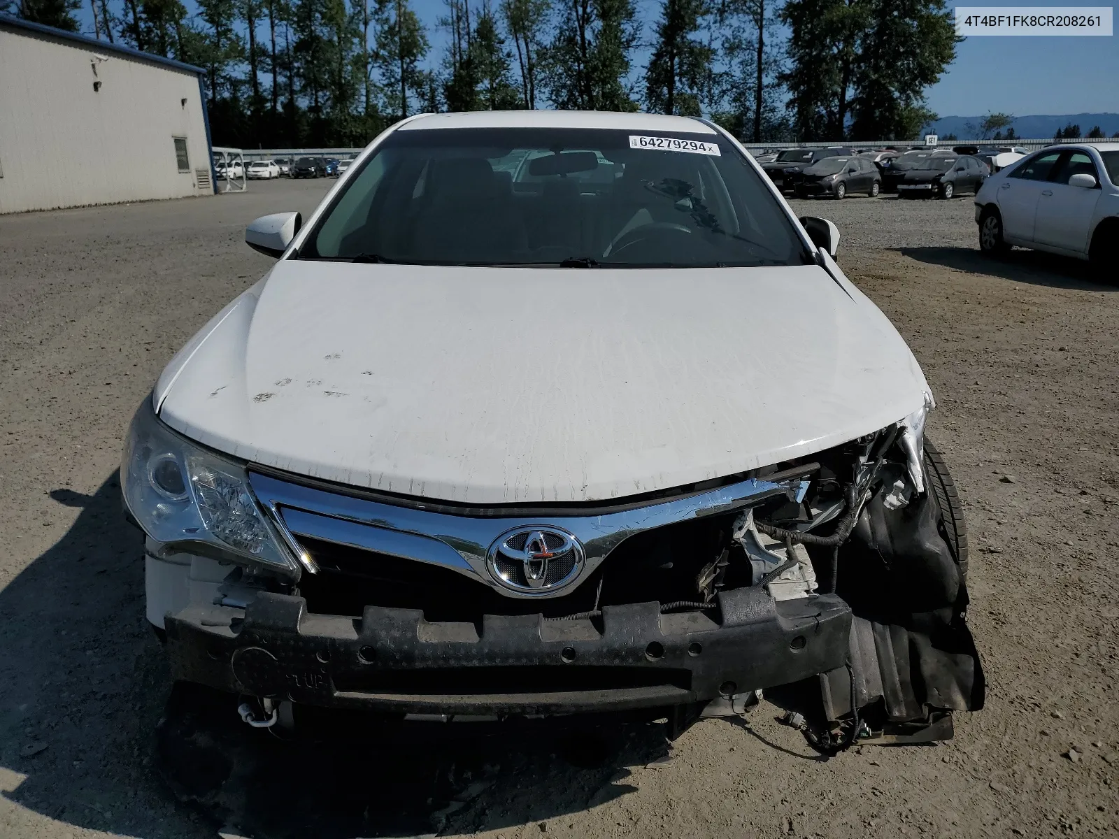 2012 Toyota Camry Base VIN: 4T4BF1FK8CR208261 Lot: 64279294