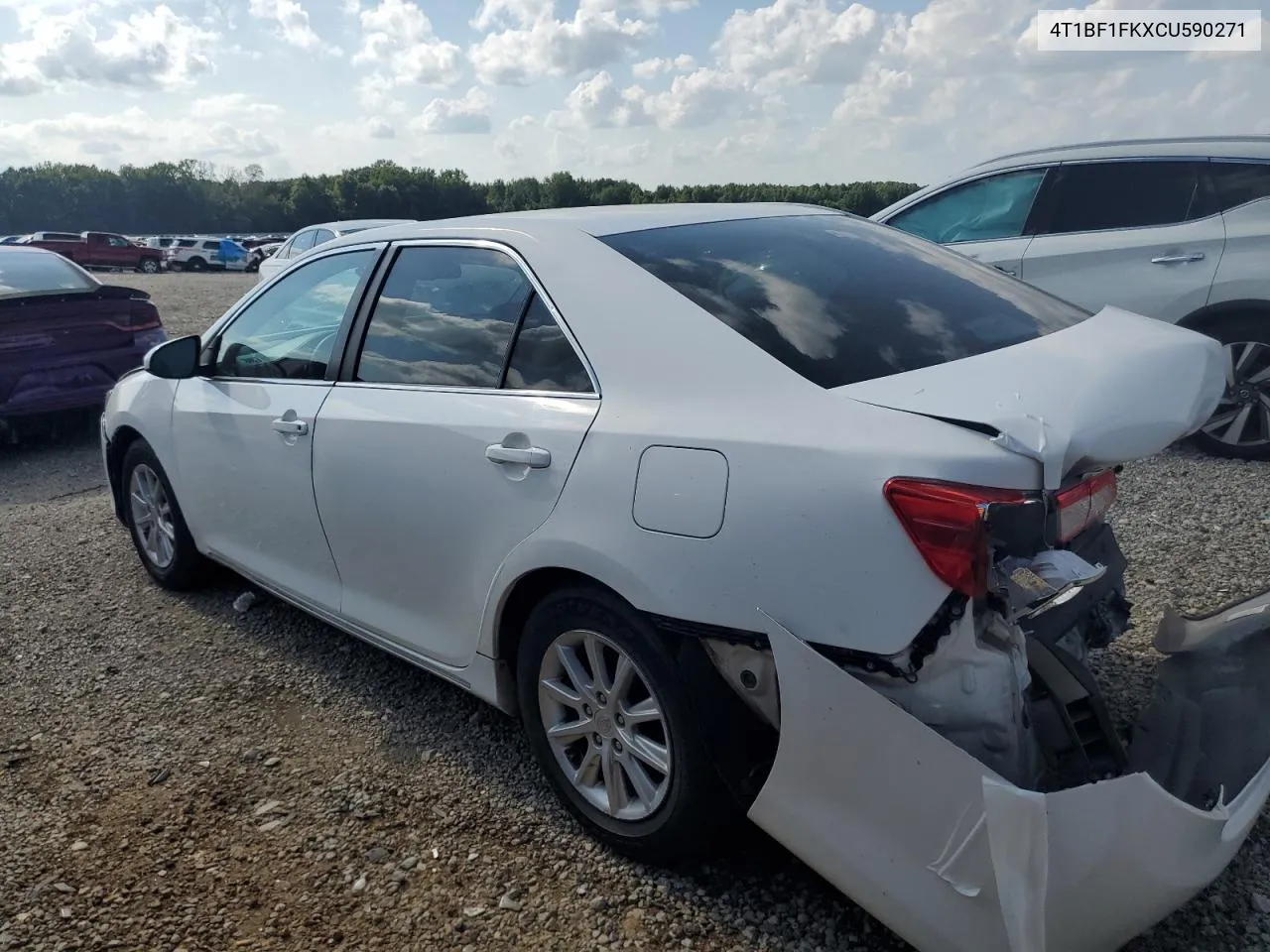 2012 Toyota Camry Base VIN: 4T1BF1FKXCU590271 Lot: 64614724