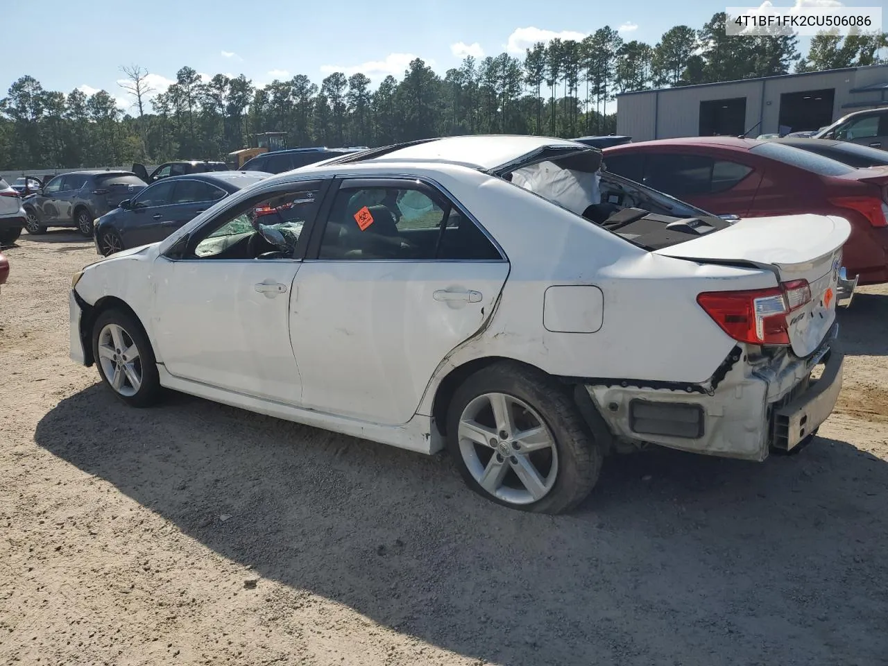 2012 Toyota Camry Base VIN: 4T1BF1FK2CU506086 Lot: 64628304