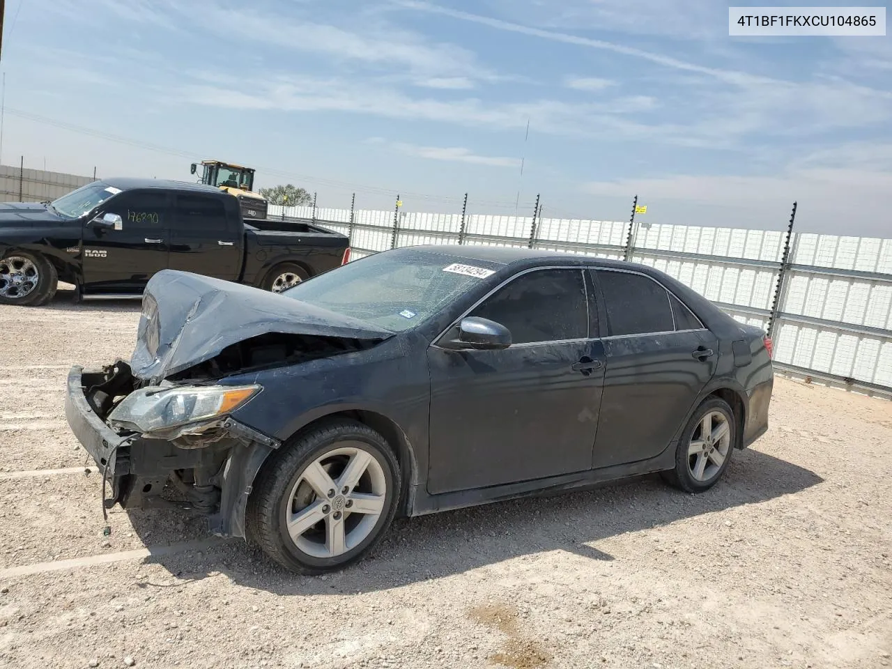 2012 Toyota Camry Base VIN: 4T1BF1FKXCU104865 Lot: 64670434