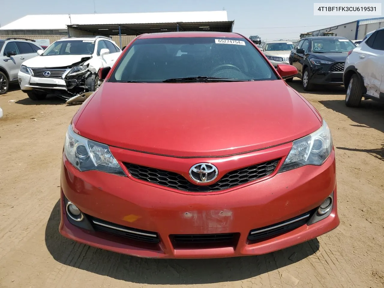 2012 Toyota Camry Base VIN: 4T1BF1FK3CU619531 Lot: 65274754