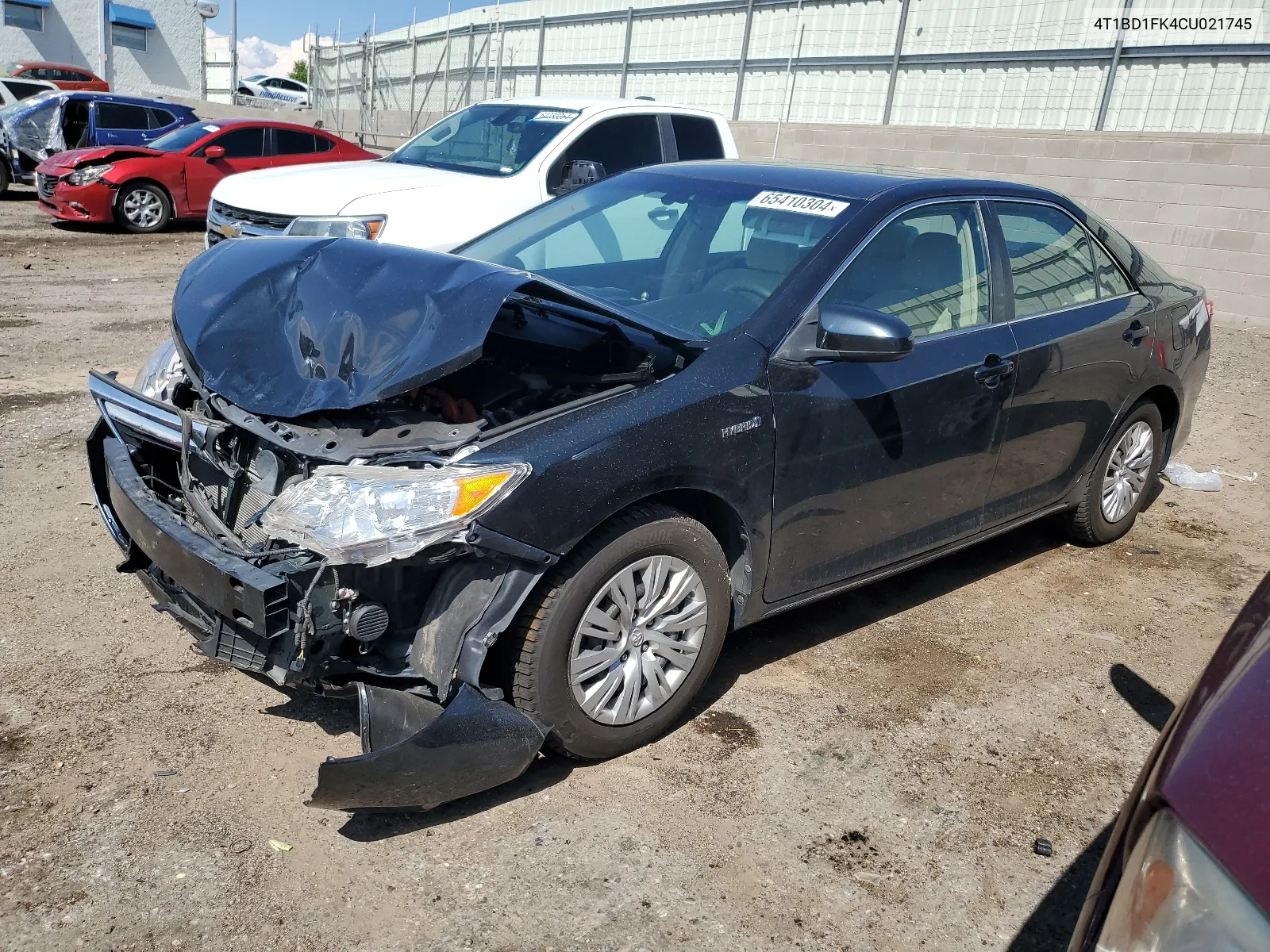 2012 Toyota Camry Hybrid VIN: 4T1BD1FK4CU021745 Lot: 65410304