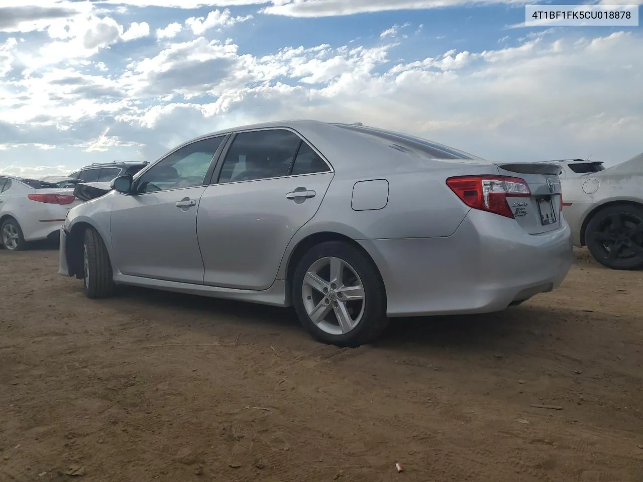 2012 Toyota Camry Base VIN: 4T1BF1FK5CU018878 Lot: 65445914