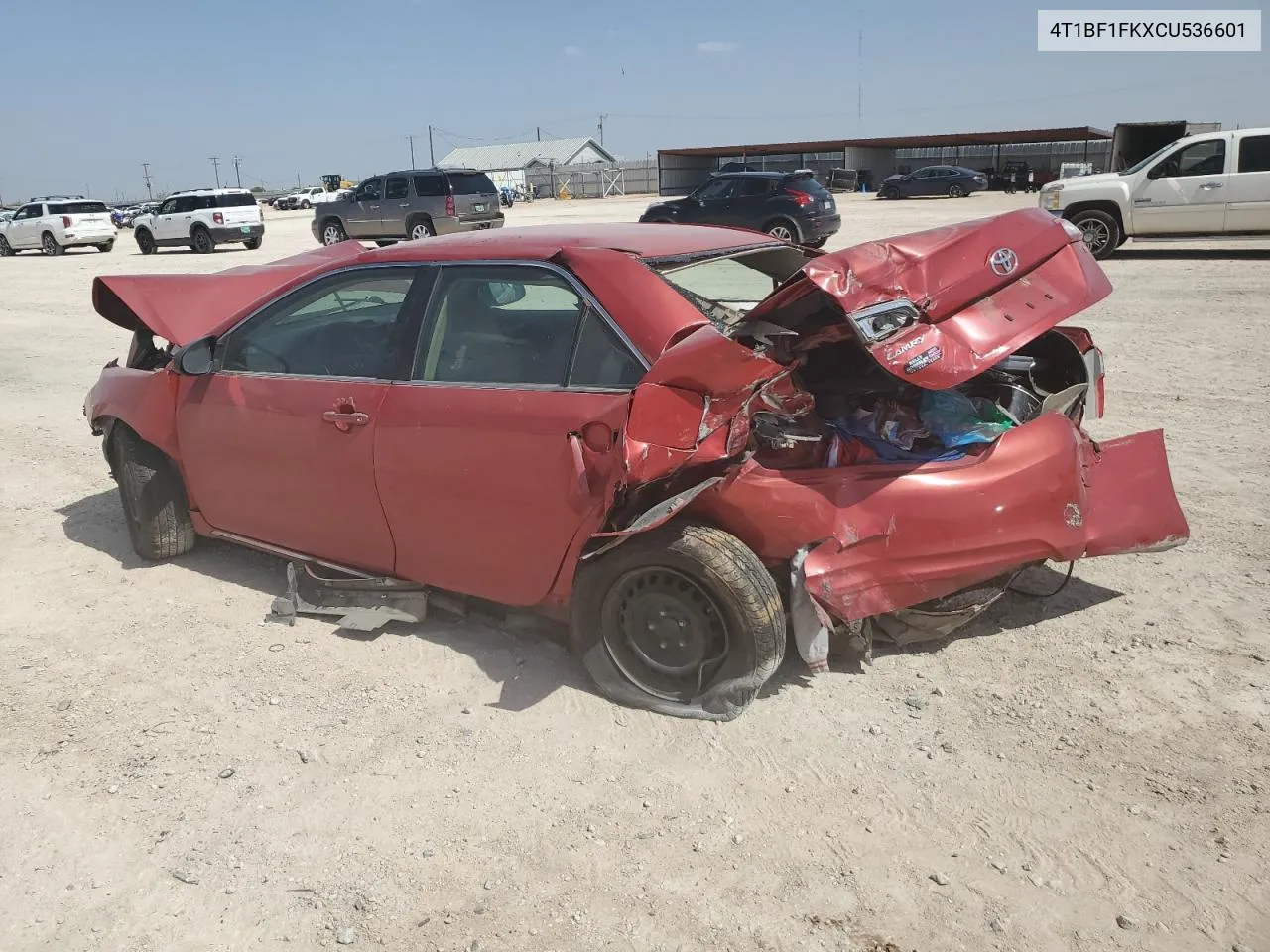 2012 Toyota Camry Base VIN: 4T1BF1FKXCU536601 Lot: 65722764