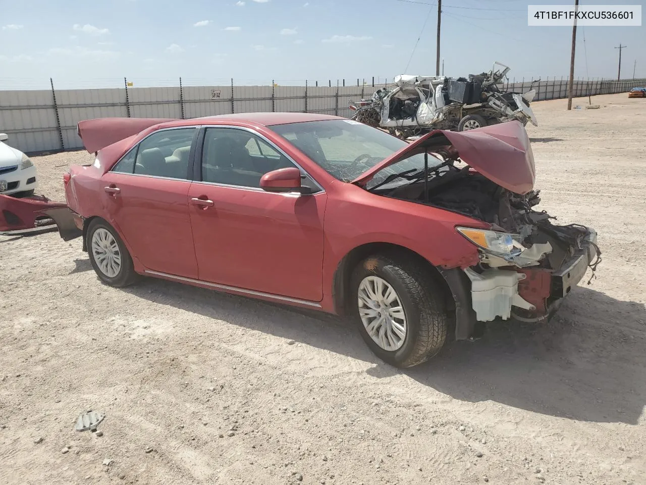 2012 Toyota Camry Base VIN: 4T1BF1FKXCU536601 Lot: 65722764