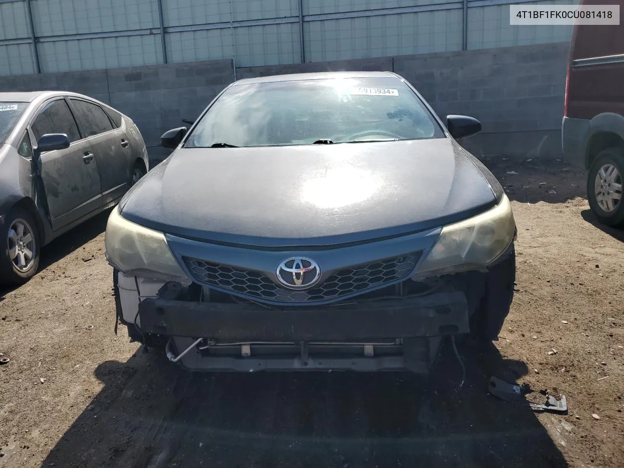 2012 Toyota Camry Base VIN: 4T1BF1FK0CU081418 Lot: 65913934